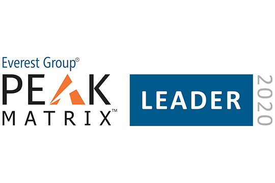 Logo for Everest Group PEAK Matrix Leader 2020
