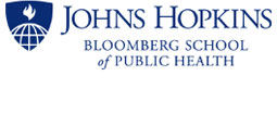 Johns Hopkins University, the Bloomberg School of Public Health logo